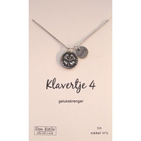 Klavertje vier ketting