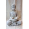 Meditatie boeddha met kaarshouder
