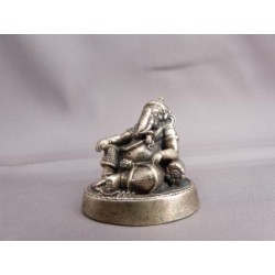 Ganesha Zittend Zilver