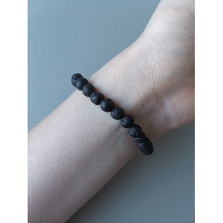 Armband met lavasteen