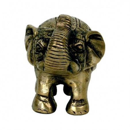 W9884 Minibeeldje olifant messing -- 185 g, 7x7.5 cm