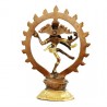 W9054 Shiva Nataraj messing 2-kleurig -- 780 g, 20 cm