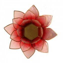 Lotus sfeerlicht rood/wit