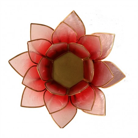 Lotus sfeerlicht rood/wit