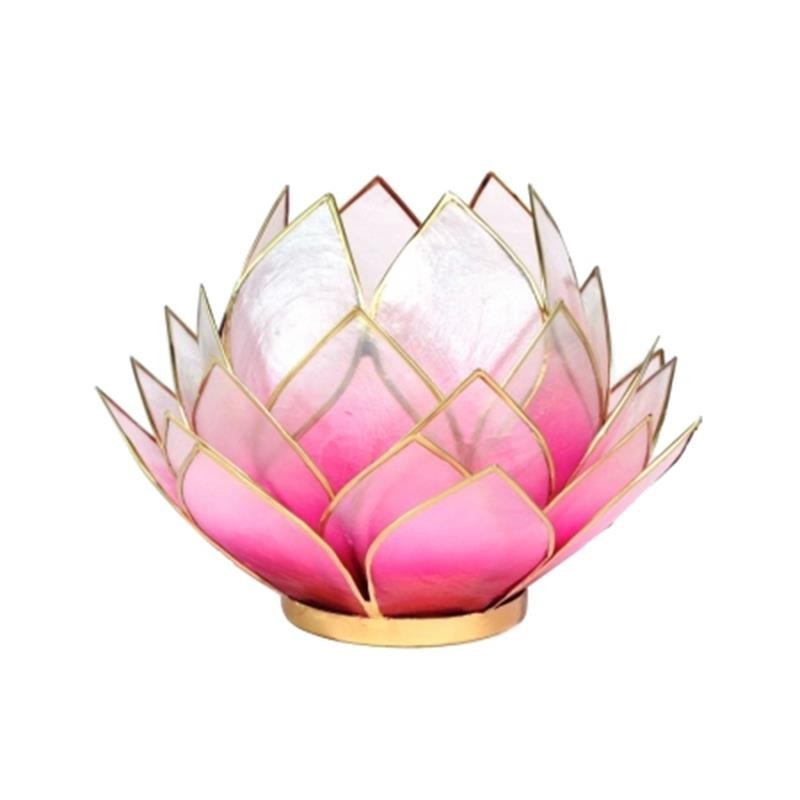 Lotus sfeerlicht roze/lichtroze groot