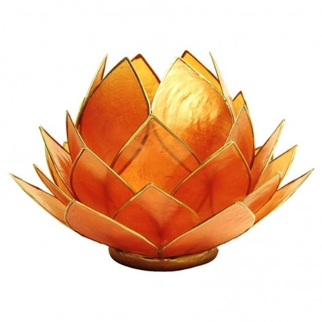 Lotus sfeerlicht oranje groot