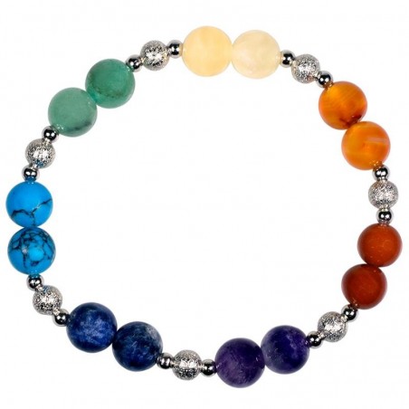 7 chakra armband elastisch (78149)