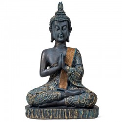 Thaise Boeddha biddend - antieklook (18102)