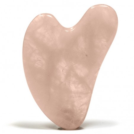 Gua Sha massagesteen - rozekwarts (9523)