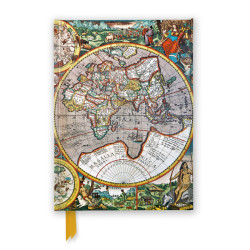 Antique map of the world A5