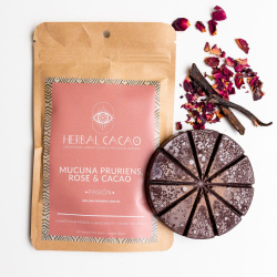 Herbal Cacao- Mucuna Pruriens, Rose & Cacao - Pasión